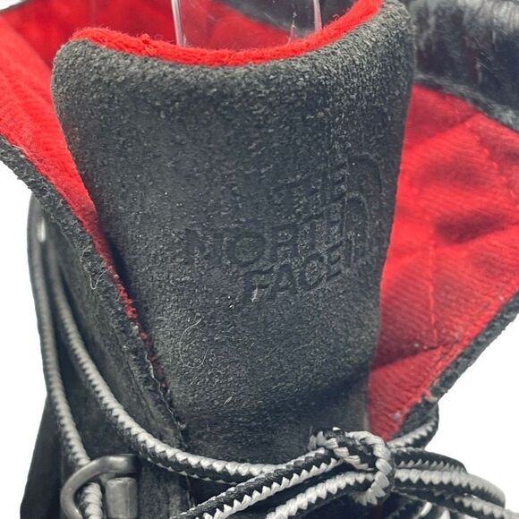 The North Face Women's Combat Winter Boots Lace Up Suede Black Size 6.5 - Picture 5 of 16